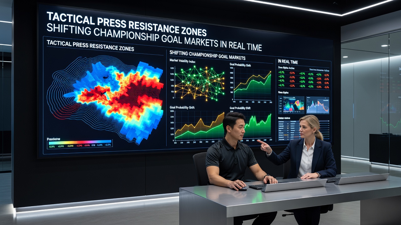 Live data feeds showing pressing intensity and zone adjustments during a Championship fixture