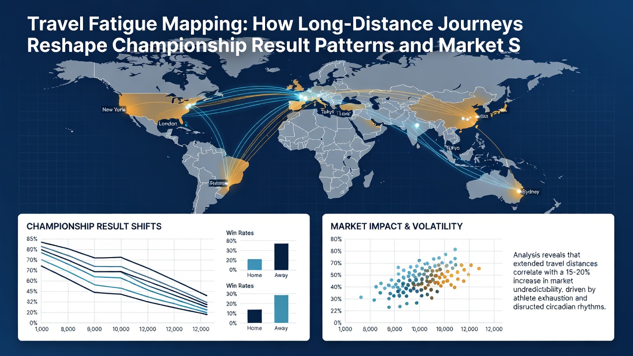 Chart displaying Championship away win percentages grouped by travel distance with overlaid betting market movements